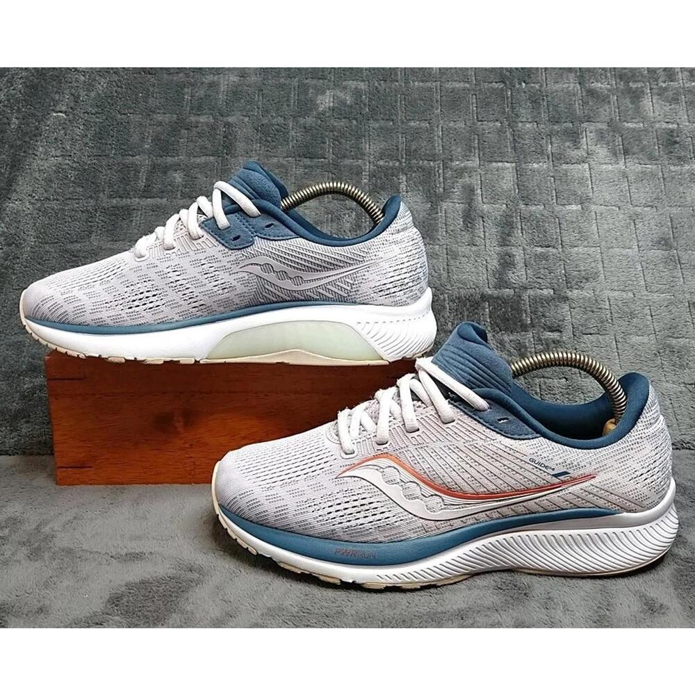 Saucony Guide 14 Women's 8 Lilac/Navy PWRRUN Athletic Training Sneaker Shoes - Picture 5 of 8